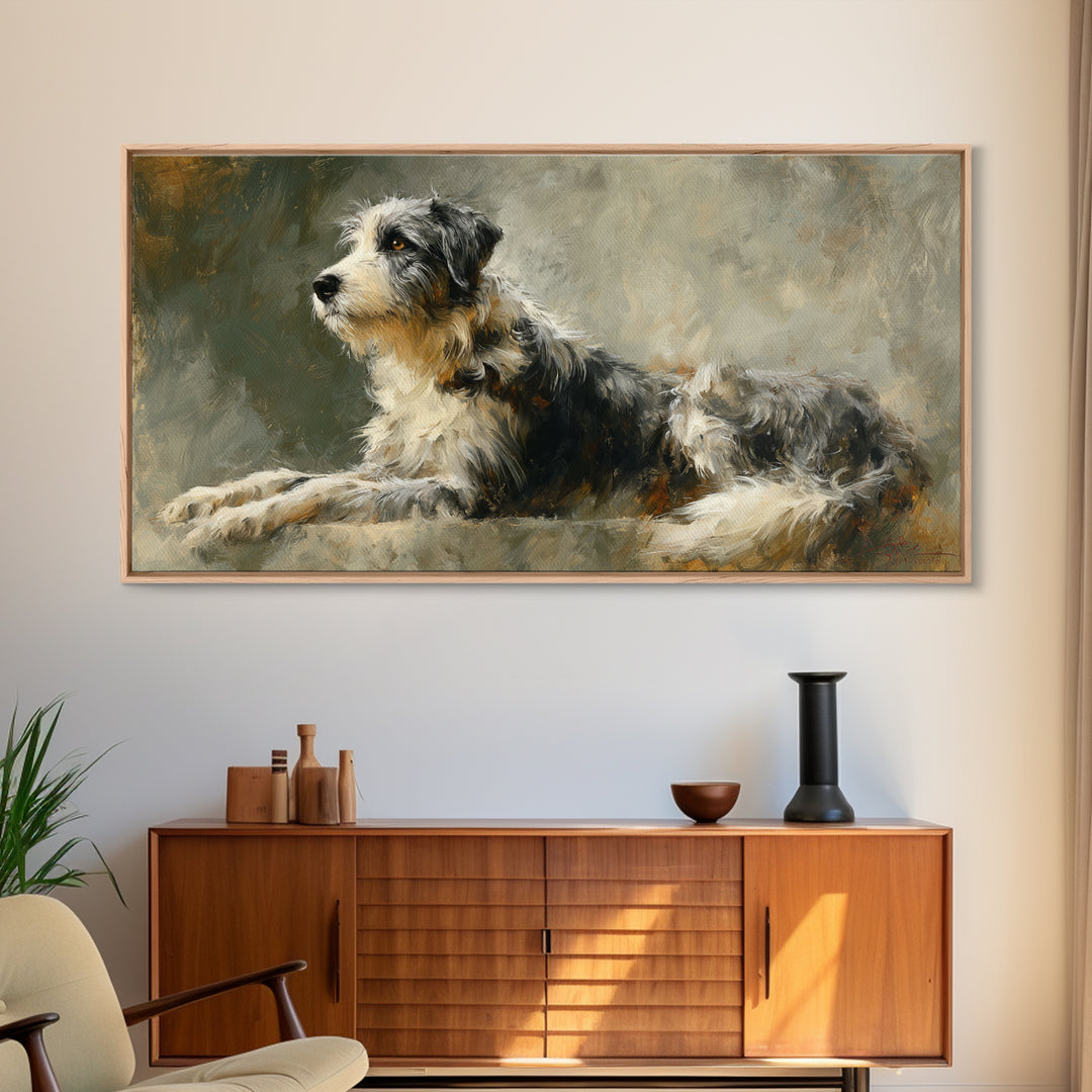Elegant Animal Portrait Canvas Print, Art, Fine Art Print, Living Room Decor, Oil Painting, Digital Art, Printable Wall Art, ART-2x1-62