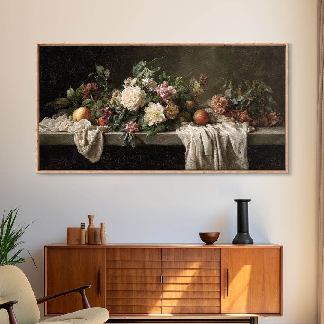 Museum Still Life Canvas Print, Art, Printable Wall Art, Living Room Decor, Watercolor Art, Canvas Art, Ai Art, ART-2x1-69