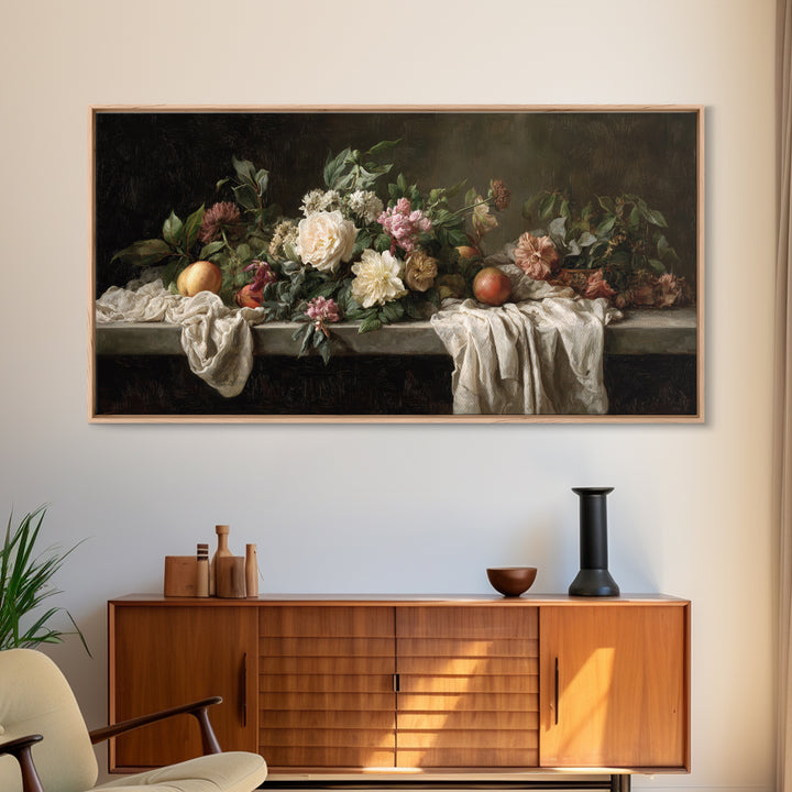 Museum Still Life Canvas Print, Art, Printable Wall Art, Living Room Decor, Watercolor Art, Canvas Art, Ai Art, ART-2x1-69