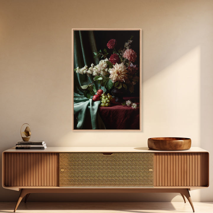 Museum Still Life Framed Canvas Print, Art, Wall Art, Living Room Decor, Fine Art, Original Art, Art Nouveau, ART-2x3-33