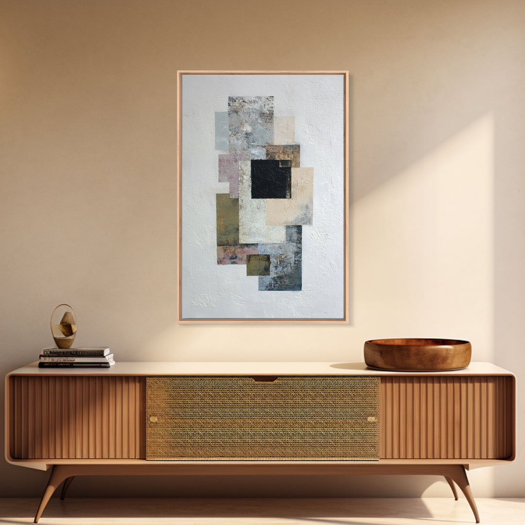 Geometric Color Study Canvas Print, Art, Art Prints, Living Room Decor, Fine Art, Framed Wall Art, Canvas Wall Art, ART-2x3-65