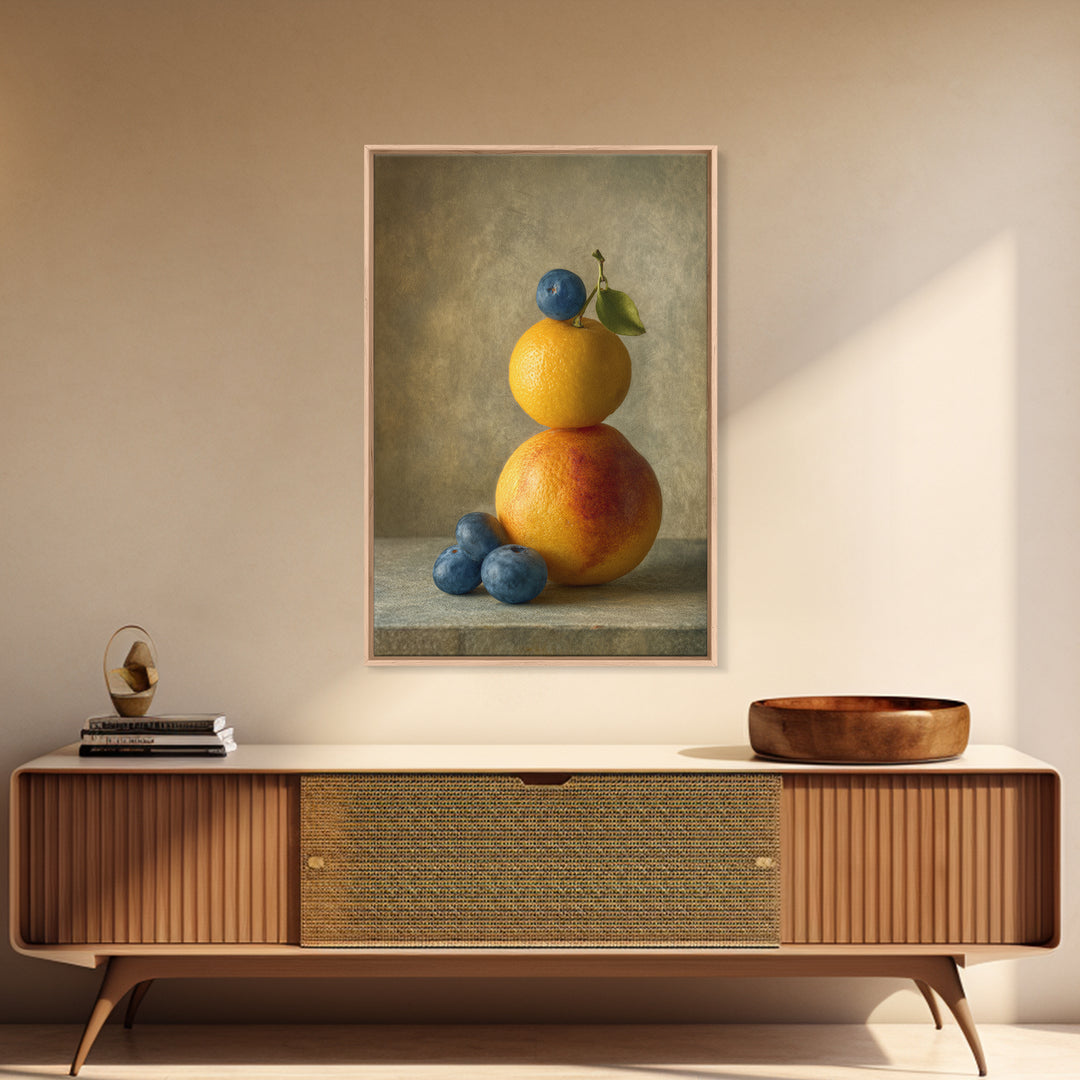 Bold Pop Fruit Composition Canvas Print, Art, Wall Decor, Living Room Decor, Oil Painting, Wall Art, Art Prints, ART-2x3-72
