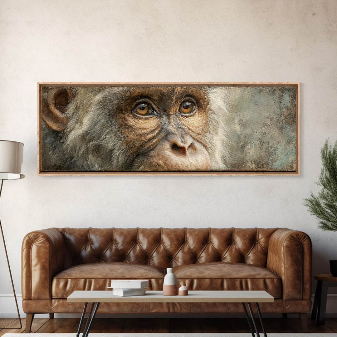 Elegant Animal Portrait Canvas Print, Art, Art Prints, Living Room Decor, Fine Art, Framed Wall Art, Canvas Wall Art, ART-3x1-34