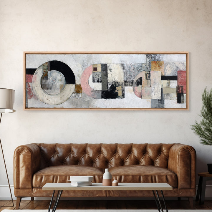Textured Neutral Abstraction Framed Canvas Print, Art, Art Prints, Living Room Decor, Abstract Art, Framed Wall Art, ART-3x1-5
