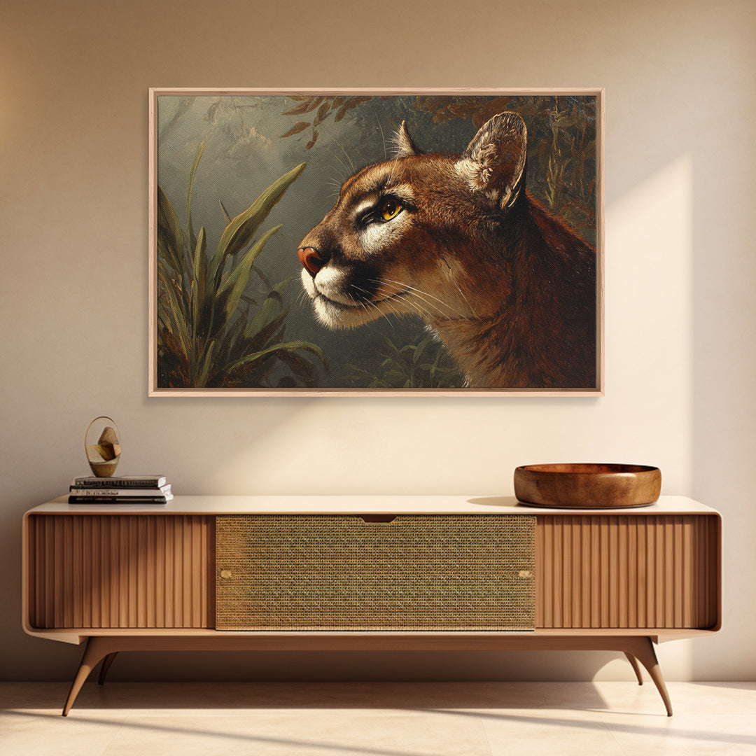 Elegant Animal Portrait Canvas Print, Art, Art Print, Living Room Decor, Oil Painting, Canvas Wall Art, Abstract Art, ART-3x2-22