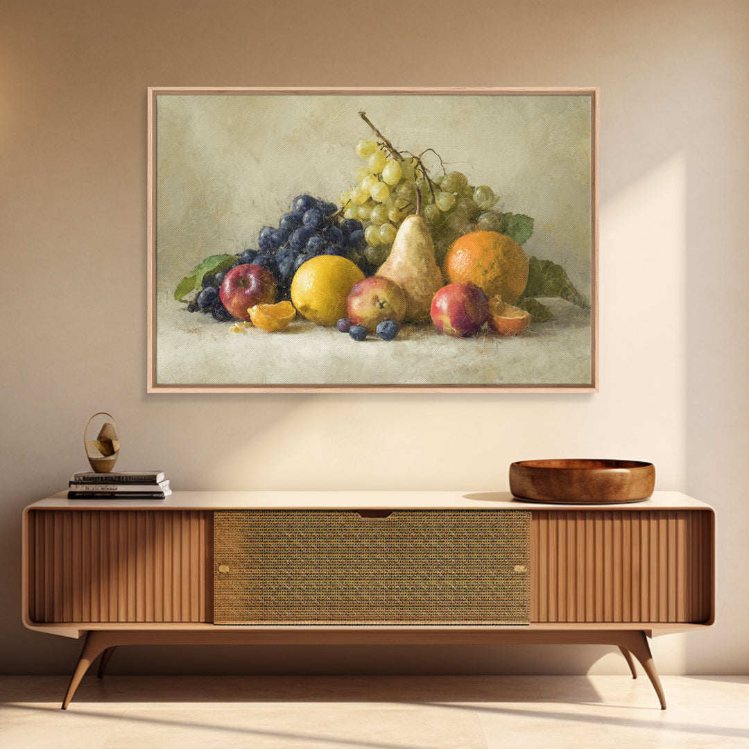 Bold Pop Fruit Composition Canvas Print, Art, Large Wall Art, Living Room Decor, Watercolor Art, Prints Wall Art, ART-3x2-44