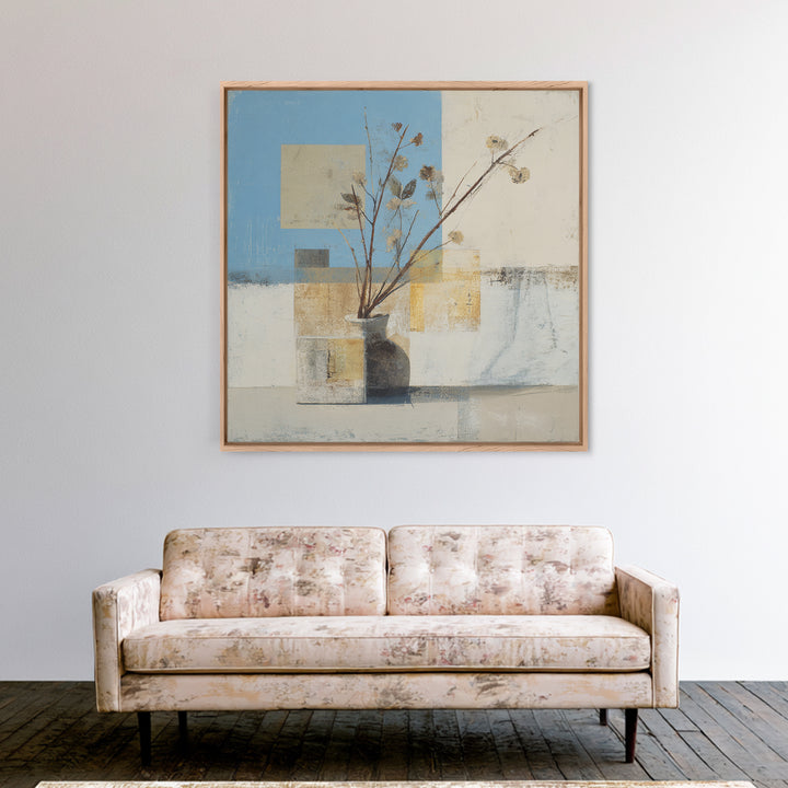 Large Neutral Still Life Canvas Print, Above Sofa Art, Canvas Print, Living Room Decor, Fine Art, Statement, Botanical Wall Art, ASA-1x1-14