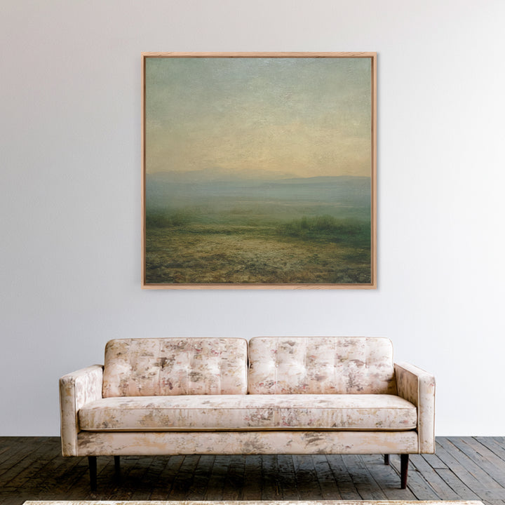 Gallery Style Landscape with Expansive Negative Space Canvas Print, Above Sofa Art, Coastal Wall Art, Living Room Decor, ASA-1x1-24