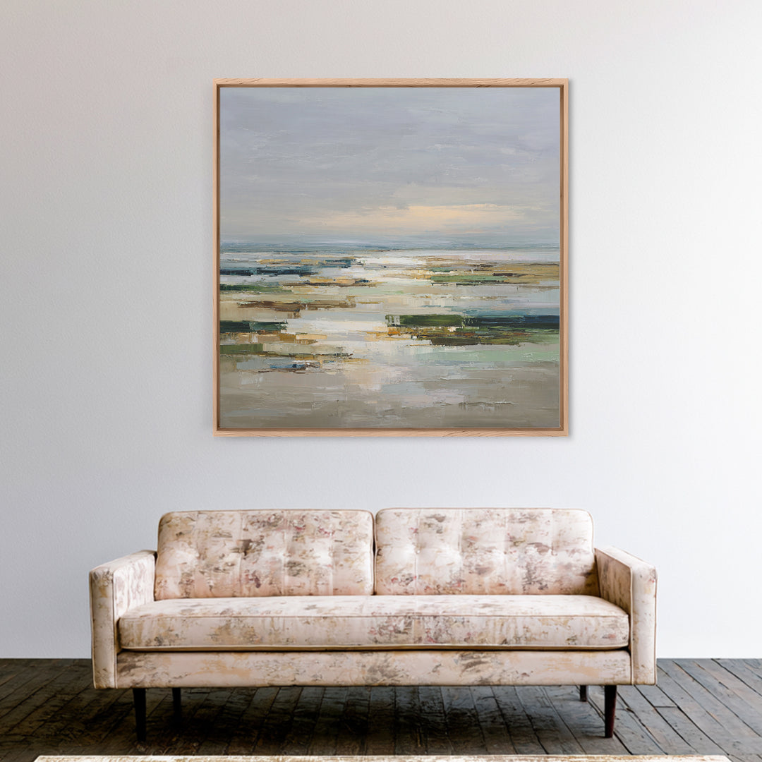 Oversized Abstract Landscape Canvas Print, Above Sofa Art, Modern Art, Living Room Decor, Fine Art, Statement, Art Print, ASA-1x1-25