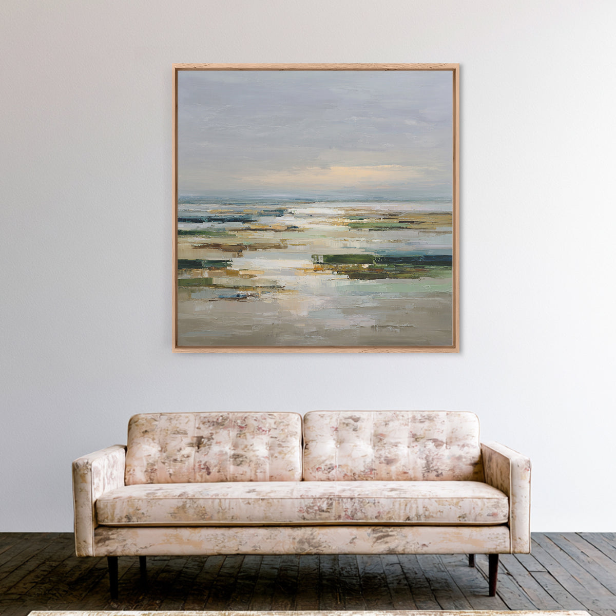 Oversized Abstract Landscape Canvas Print, Above Sofa Art, Modern Art, Living Room Decor, Fine Art, Statement, Art Print, ASA-1x1-25
