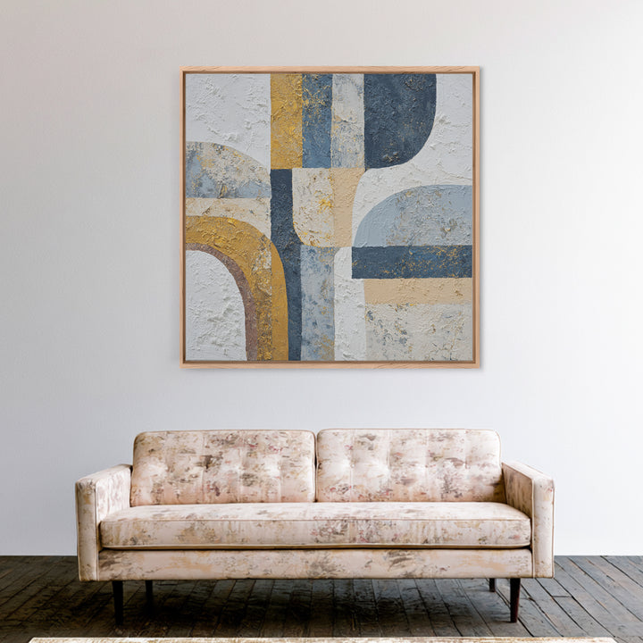 Textured Plaster Abstract Canvas Print, Above Sofa Art, Watercolor Painting, Living Room Decor, Abstract Art, Statement, ASA-1x1-35