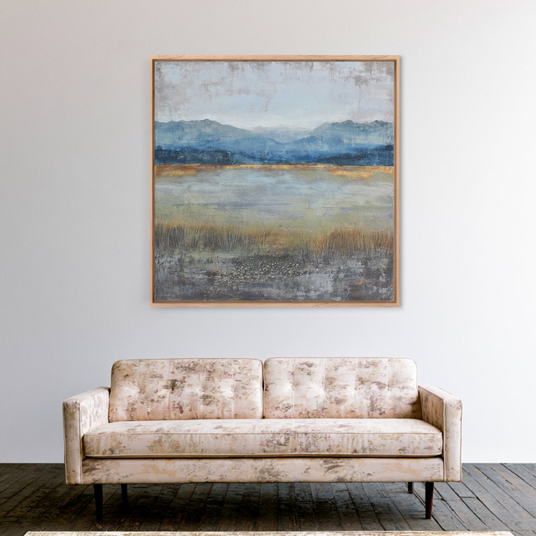 Oversized Abstract Landscape Canvas Print, Above Sofa Art, Modern Art, Living Room Decor, Fine Art, Statement, Art Print, ASA-1x1-49