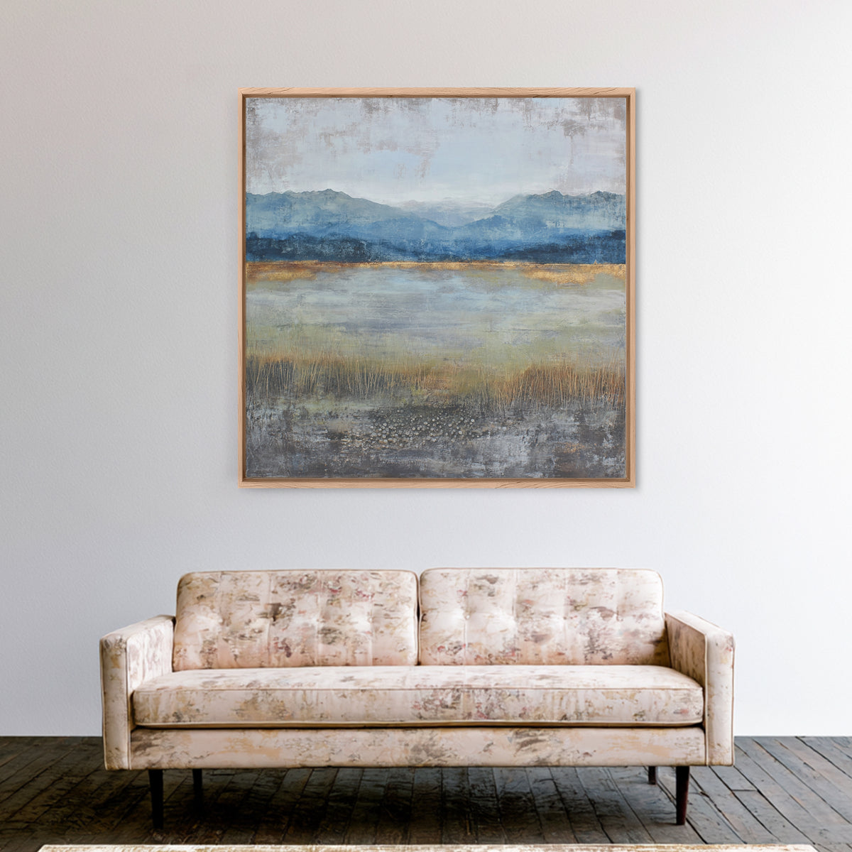 Oversized Abstract Landscape Canvas Print, Above Sofa Art, Modern Art, Living Room Decor, Fine Art, Statement, Art Print, ASA-1x1-49