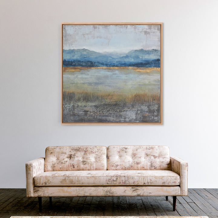 Oversized Abstract Landscape Canvas Print, Above Sofa Art, Modern Art, Living Room Decor, Fine Art, Statement, Art Print, ASA-1x1-49