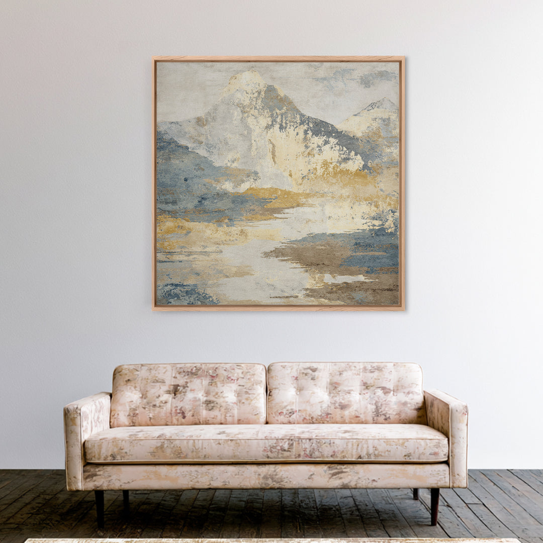 Sunlit Rolling Hills Canvas Print, Above Sofa Art, Gallery Decor, Living Room Decor, Fine Art, Statement, Minimalist Decor, ASA-1x1-89