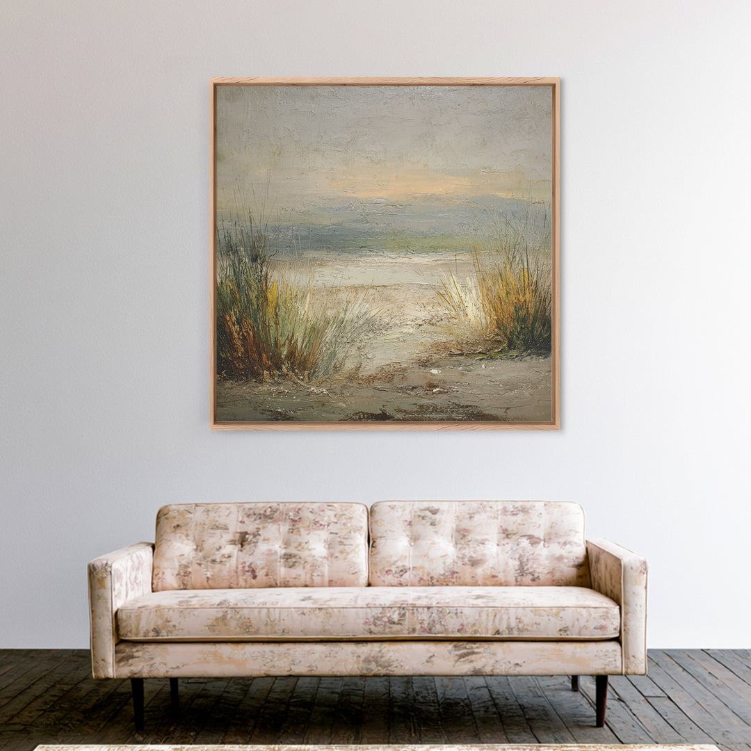 Oversized Abstract Landscape Canvas Print, Above Sofa Art, Luxury Decor, Living Room Decor, Statement, Canvas Wall Art, ASA-1x1-97
