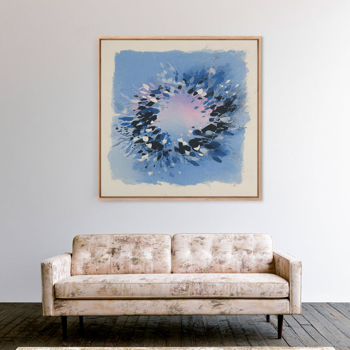 Large Modern Organic Shapes Canvas Print, Above Sofa Art, Wall Decor, Living Room Decor, Abstract Art, Statement, ASA-1x1-98