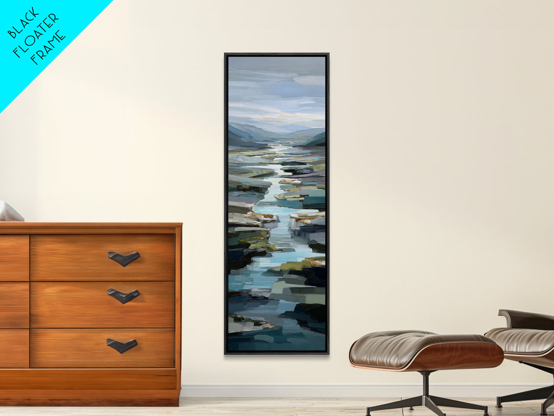 Abstract River Bends Canvas Print, Above Sofa Art, Living Room Decor, Fine Art, Statement 311, Set of Prints, Above Bed Decor, ASA-1x3-11