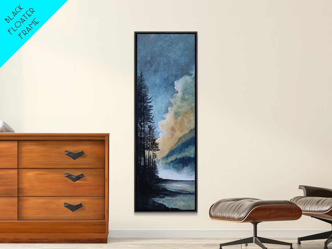 Gallery Style Landscape with Expansive Negative Space Canvas Print, Above Sofa Art, Modern Decor, Living Room Decor, Statement, ASA-1x3-36