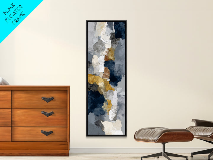 Luxury Monochrome Stone Composition Canvas Print, Above Sofa Art, Modern Decor, Living Room Decor, Fine Art, Statement, ASA-1x3-7
