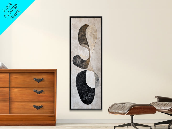 Large Modern Organic Shapes Canvas Print, Above Sofa Art, Neutral Decor, Living Room Decor, Abstract Art, Statement, Wall Art, ASA-1x3-86