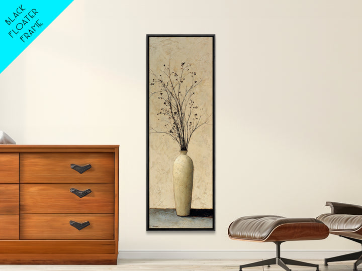 Large Neutral Still Life Canvas Print, Above Sofa Art, Botanical Wall Art, Living Room Decor, Fine Art, Statement, ASA-1x3-98