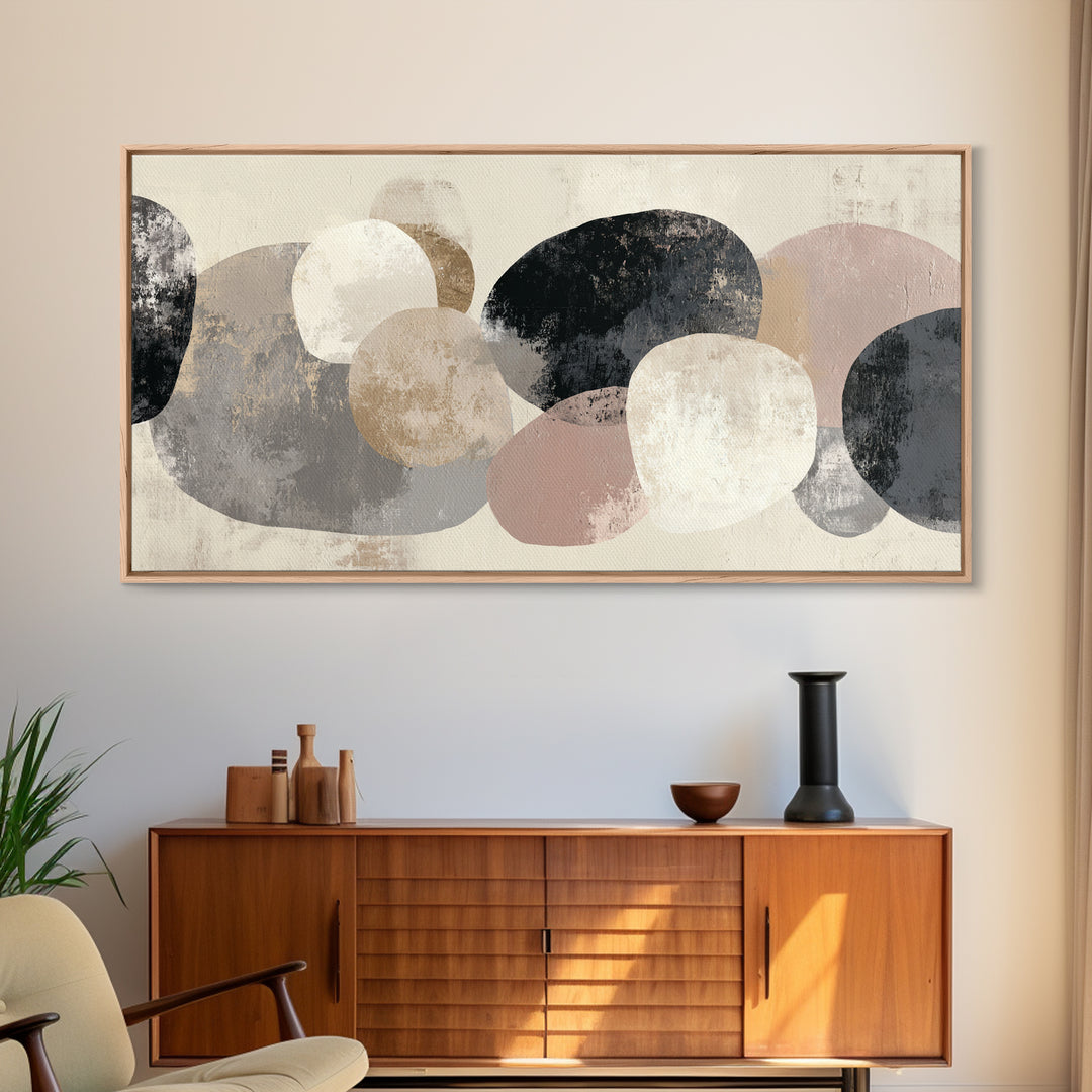 Large Modern Organic Shapes Canvas Print, Above Sofa Art, Wall Decor, Living Room Decor, Abstract Art, Statement, ASA-2x1-22