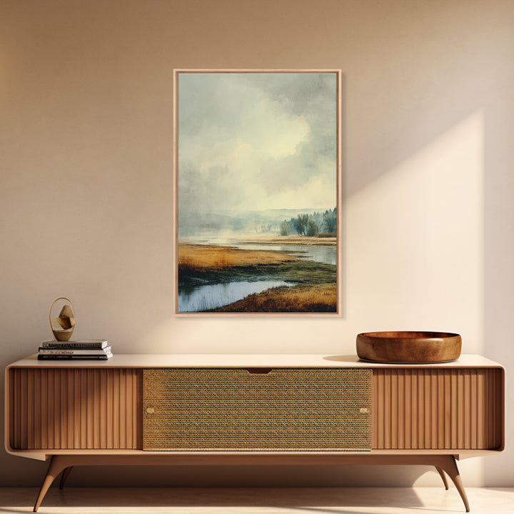 Gallery Style Landscape with Expansive Negative Space Canvas Print, Above Sofa Art, Canvas Print, Living Room Decor, Statement, ASA-2x3-32