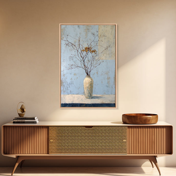 Large Neutral Still Life Framed Canvas Print, Above Sofa Art, Statement Artwork, Living Room Decor, Fine Art, Statement, ASA-2x3-46
