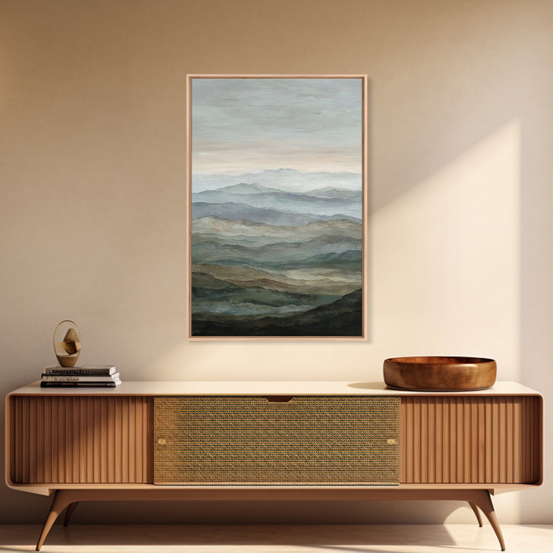 Oversized Abstract Landscape Canvas Print, Above Sofa Art, Canvas Wall Art, Living Room Decor, Statement, Living Room Wall Art, ASA-2x3-57