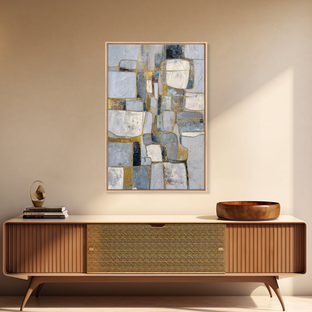Textured Plaster Abstract Canvas Print, Above Sofa Art, Luxury Decor, Living Room Decor, Fine Art, Statement, Canvas Wall Art, ASA-2x3-67
