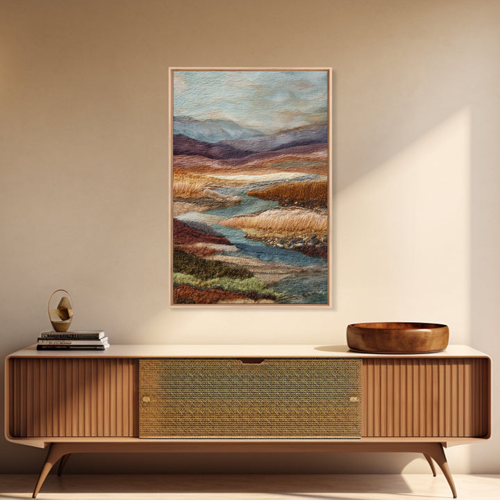 Abstract River Bends Canvas Print, Above Sofa Art, Statement Artwork, Living Room Decor, Abstract Art, Statement, ASA-2x3-79