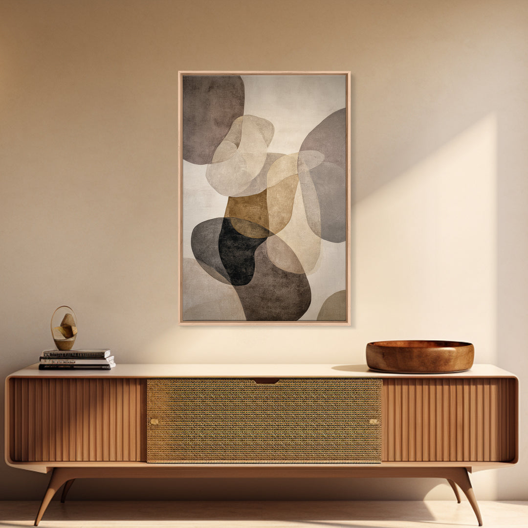 Large Modern Organic Shapes Canvas Print, Above Sofa Art, Contemporary Art, Living Room Decor, Abstract Art, Statement, ASA-2x3-82