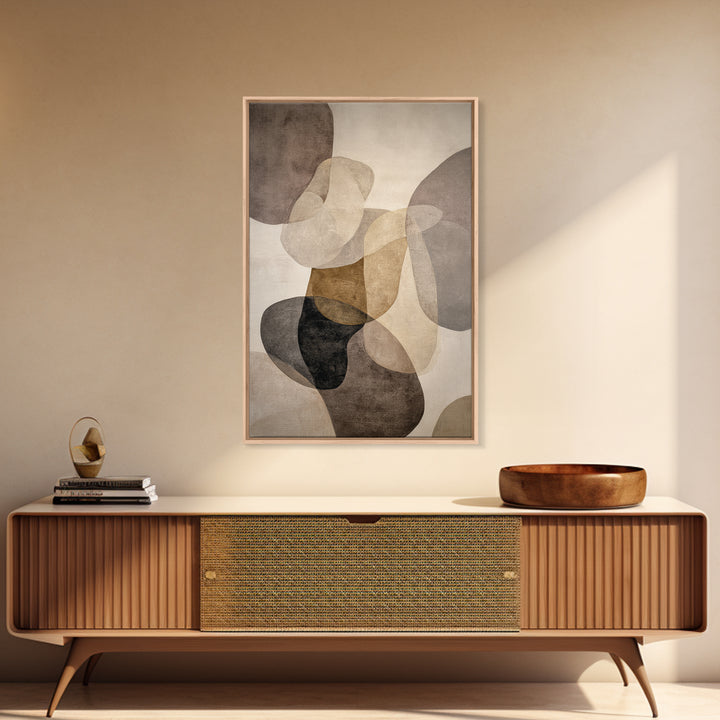 Large Modern Organic Shapes Canvas Print, Above Sofa Art, Contemporary Art, Living Room Decor, Abstract Art, Statement, ASA-2x3-82
