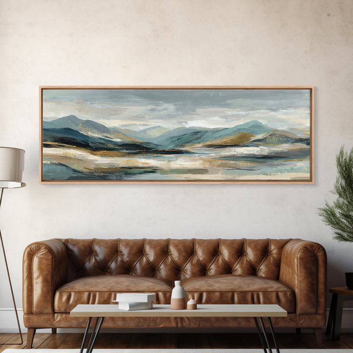 Sunlit Rolling Hills Canvas Print, Above Sofa Art, Living Room Decor, Fine Art, Statement 233, Set of Prints, Above Bed Decor, ASA-3x1-33