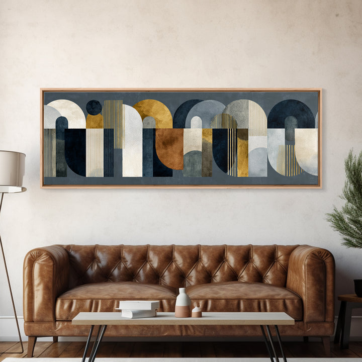 Luxury Monochrome Stone Composition Canvas Print, Above Sofa Art, Statement Artwork, Living Room Decor, Fine Art, Statement, ASA-3x1-35