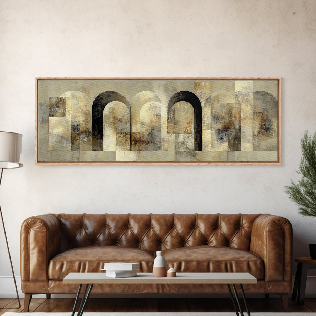 Architectural Arch Study Framed Canvas Print, Above Sofa Art, Living Room Wall Art, Living Room Decor, Fine Art, Statement, ASA-3x1-73