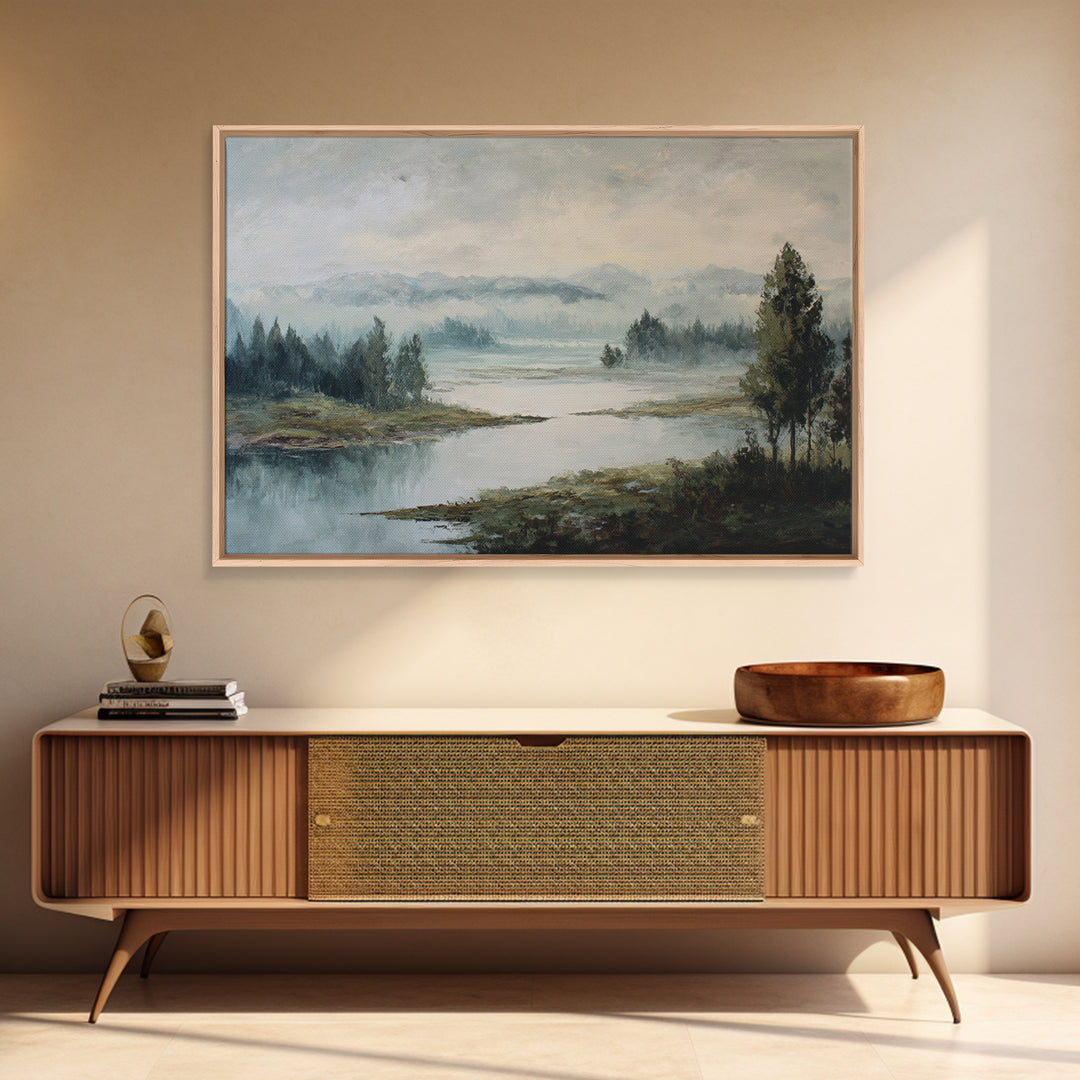 Gallery Style Landscape with Expansive Negative Space Canvas Print, Above Sofa Art, Home Decor, Living Room Decor, Statement, ASA-3x2-28