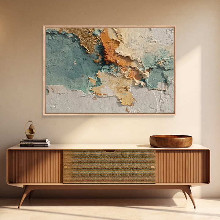 Sunlit Rolling Hills Framed Canvas Print, Above Sofa Art, Watercolor Painting, Living Room Decor, Fine Art, Statement, ASA-3x2-45
