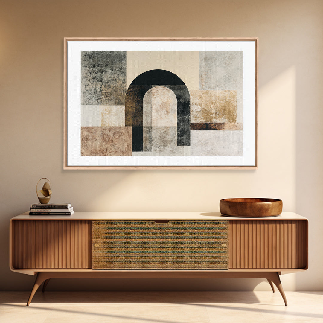 Architectural Arch Study Canvas Print, Above Sofa Art, Oversized Wall Art, Living Room Decor, Oil Painting, Statement, ASA-3x2-61