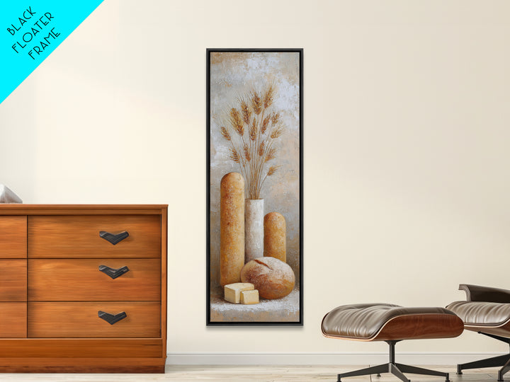 Freshly Baked Bread Canvas Print, Bed and Breakfast Art, Dopamine Decor, Living Room Decor, Fine Art, Bedroom Art, BAB-1x3-56