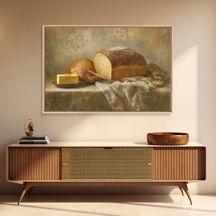 Freshly Baked Bread Canvas Print, Bed and Breakfast Art, Gallery Decor, Living Room Decor, Fine Art, Wall Art, BAB-3x2-48