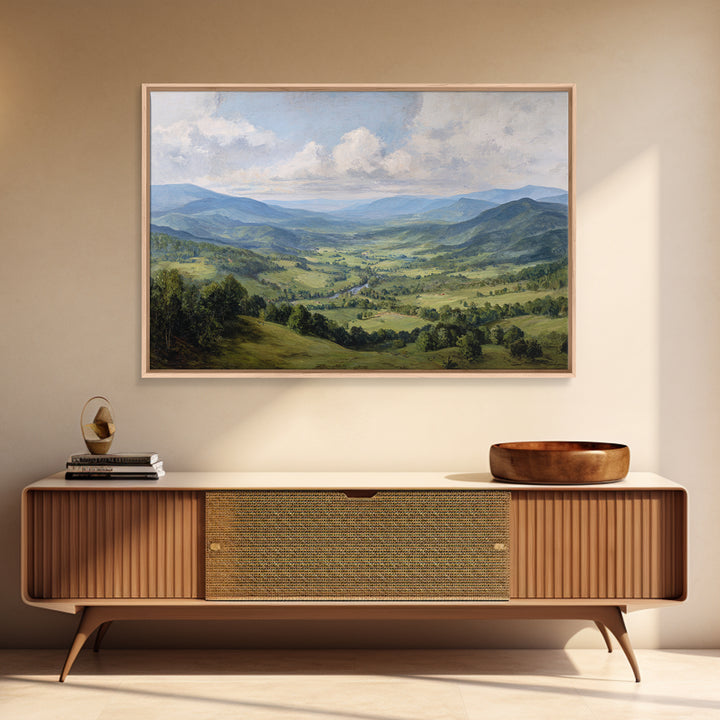 Classic Landscape with Rolling Green Hills Canvas Print, Bed and Breakfast Art, Luxury Decor, Living Room Decor, Fine Art, BAB-3x2-76