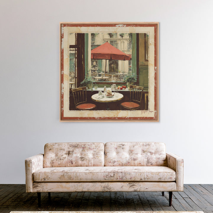 Parisian Dessert Poster Framed Canvas Print, Bakery Art, Print, Bakery Decor, Fine Art, Patisserie, Food Art, Kitchen Print, BAK-1x1-48