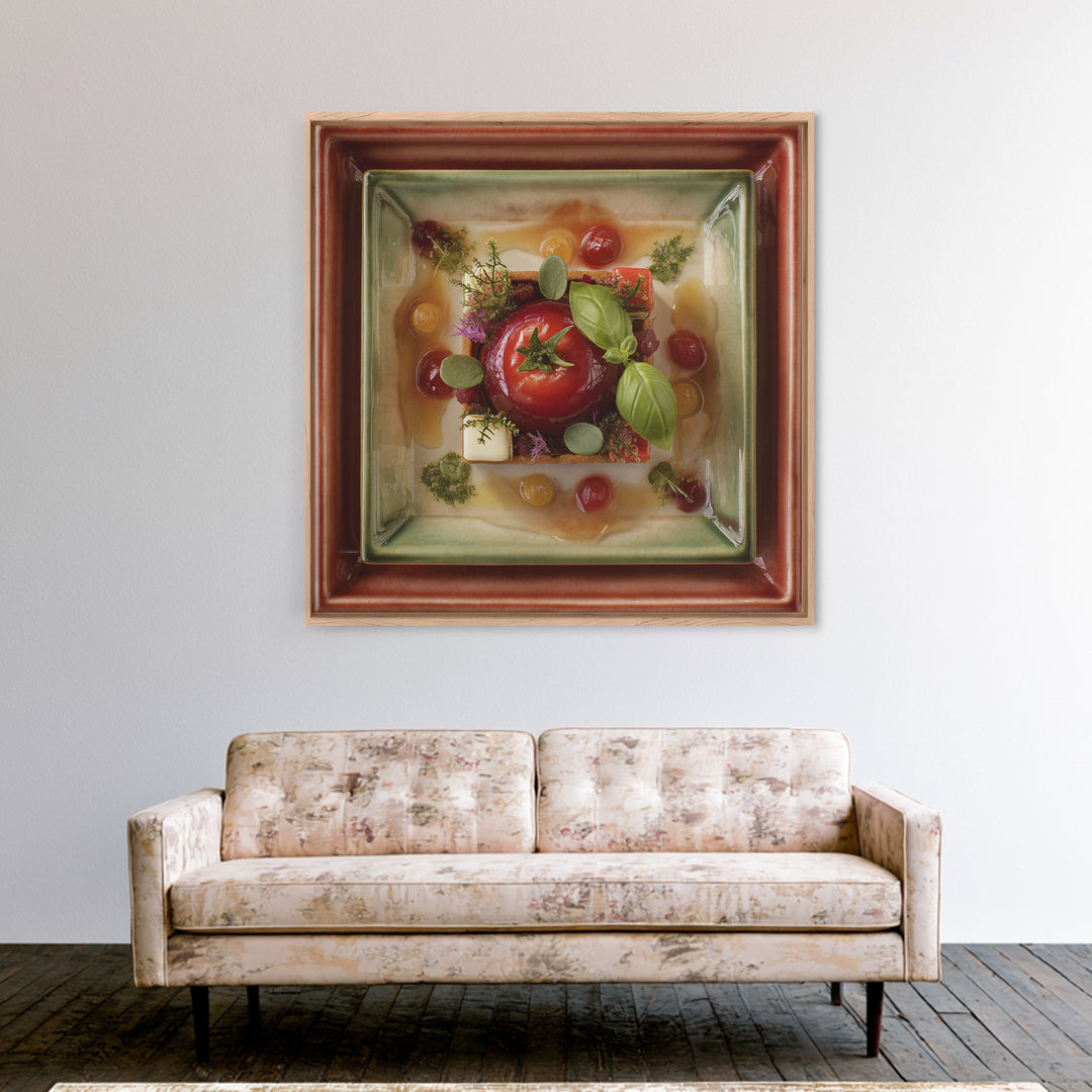 Cherry Tart Still Life Canvas Print, Bakery Art, Fine Art Print, Bakery Decor, Fine Art, Patisserie, Printable Wall Art, BAK-1x1-5
