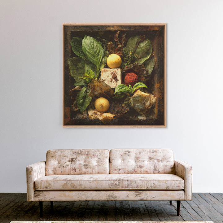 Chocolate Truffle Still Life Framed Canvas Print, Bakery Art, Modern Decor, Bakery Decor, Fine Art, Patisserie, Wall Decor, BAK-1x1-67