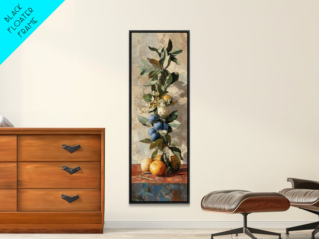 Blueberry Galette with Rustic Farmhouse Texture Canvas Print, Bakery Art, Kitchen Print, Bakery Decor, Fine Art, Patisserie, BAK-1x3-11