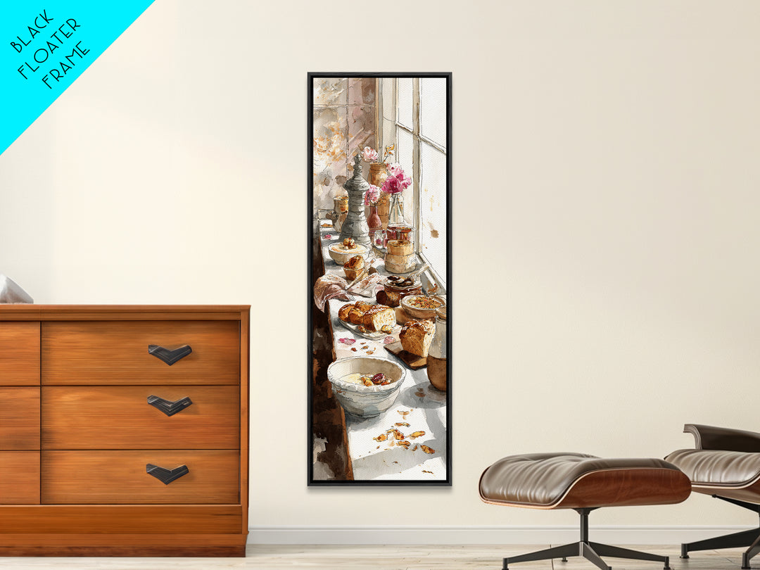 French Patisserie Window Display of Pastel Pastries Canvas Print, Bakery Art, Gallery Decor, Bakery Decor, Fine Art, Patisserie, BAK-1x3-14