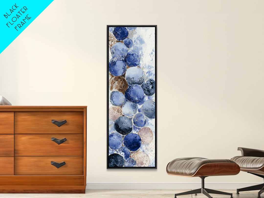 Blueberry Galette with Rustic Farmhouse Texture Canvas Print, Bakery Art, Watercolor Painting, Bakery Decor, Patisserie, BAK-1x3-35