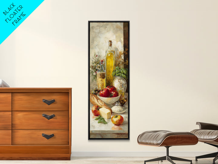 Baguette and Butter Still Life on Marble Canvas Print, Bakery Art, Digital Download Art, Bakery Decor, Fine Art, Patisserie, BAK-1x3-68